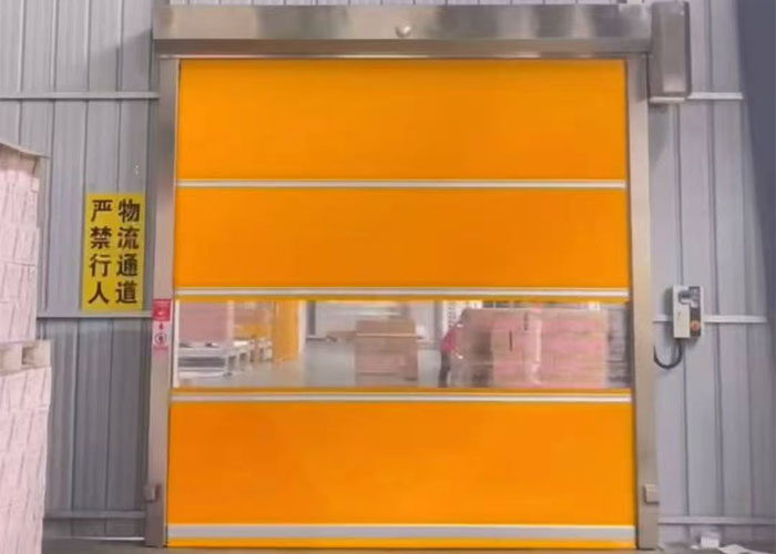 双层柔性堆积大门